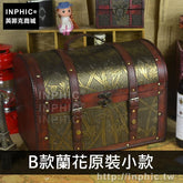 INPHIC-櫥窗裝飾創意中式箱子復古收納百寶箱仿古木箱航海圖老式-B款蘭花原裝小款